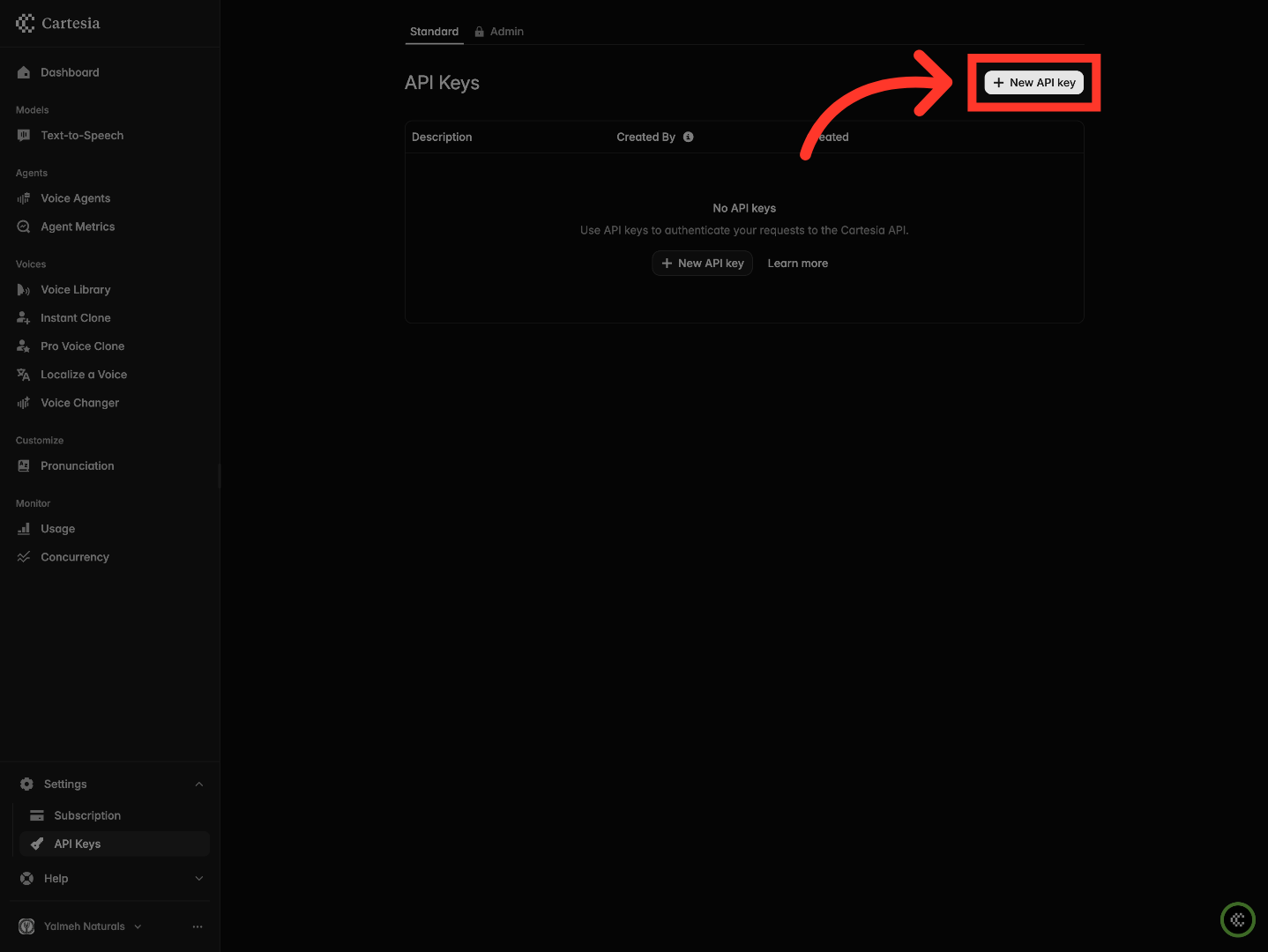 Add New API Key