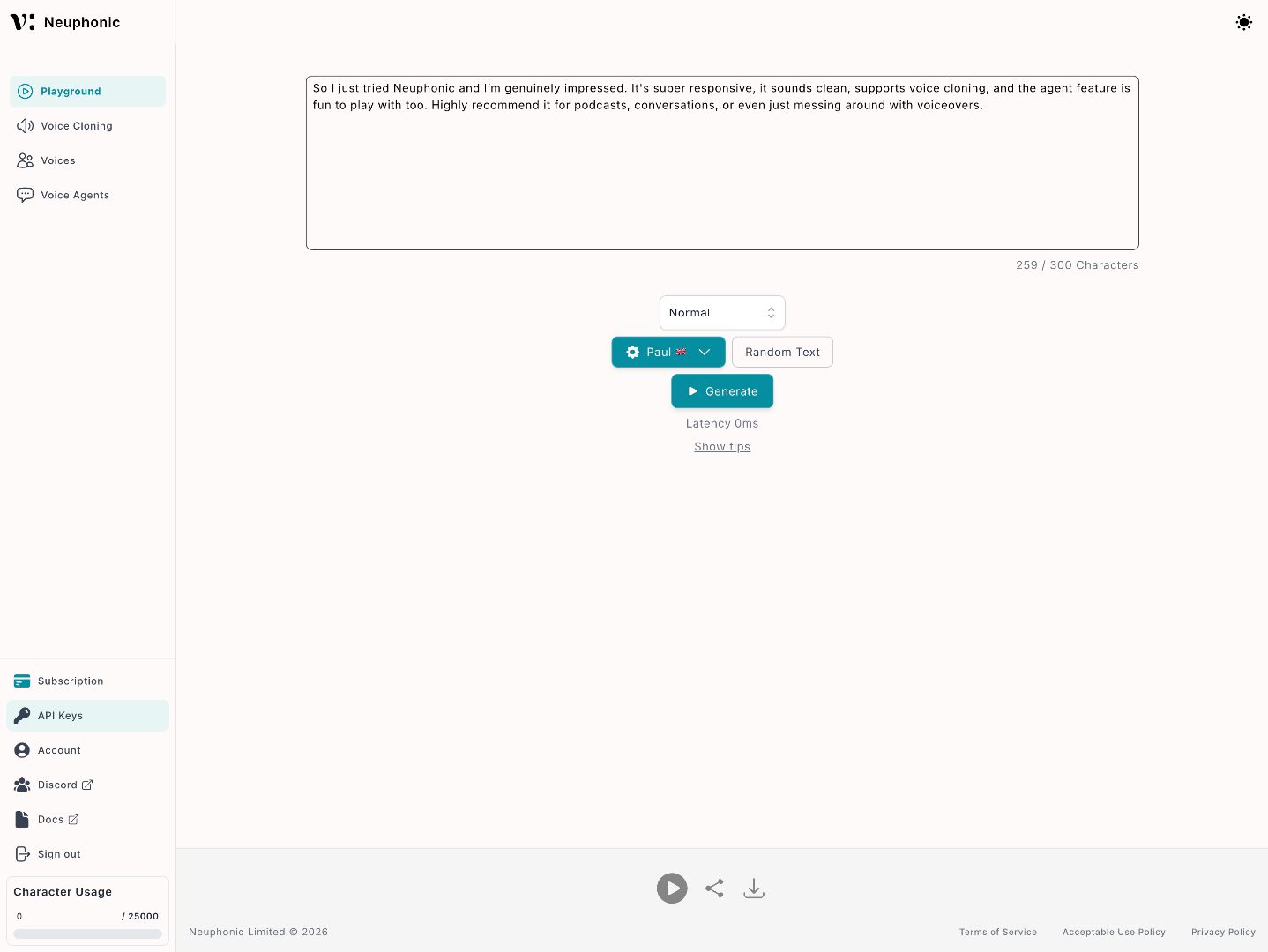 Switch To Neuphonic App
