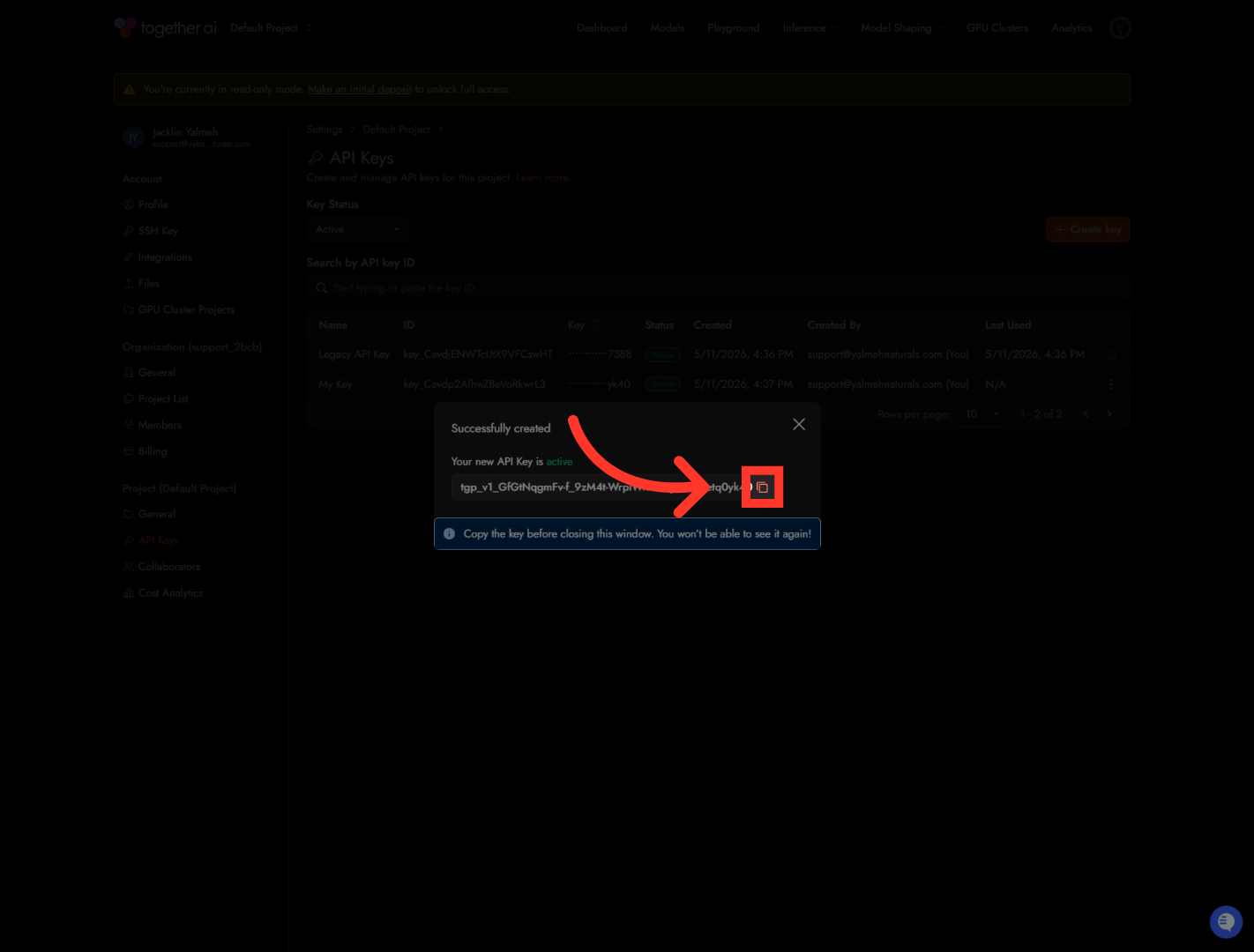 Complete API Key Setup