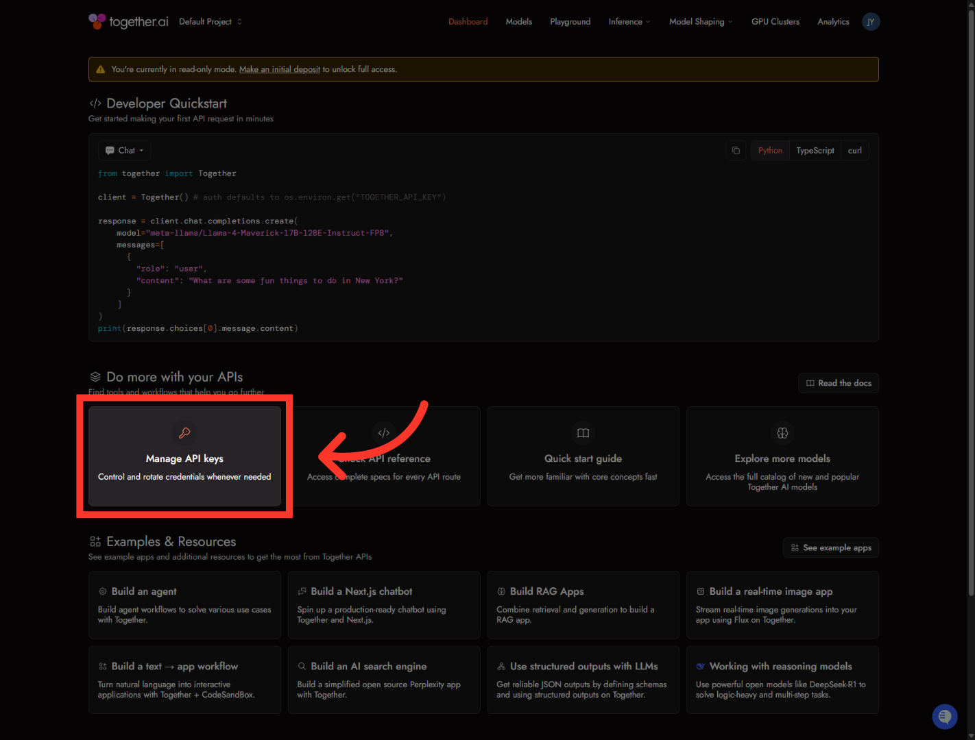 Access API Key Management