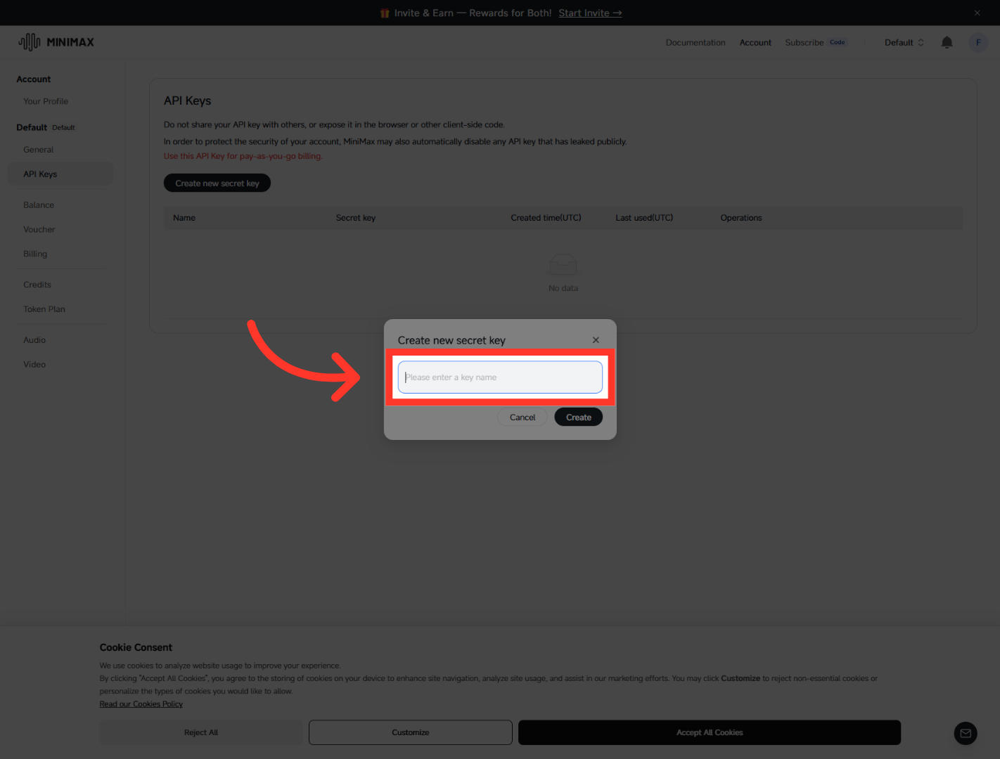 Select Key Name Field