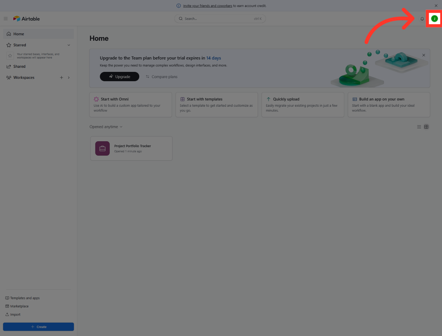 Open Airtable Interface