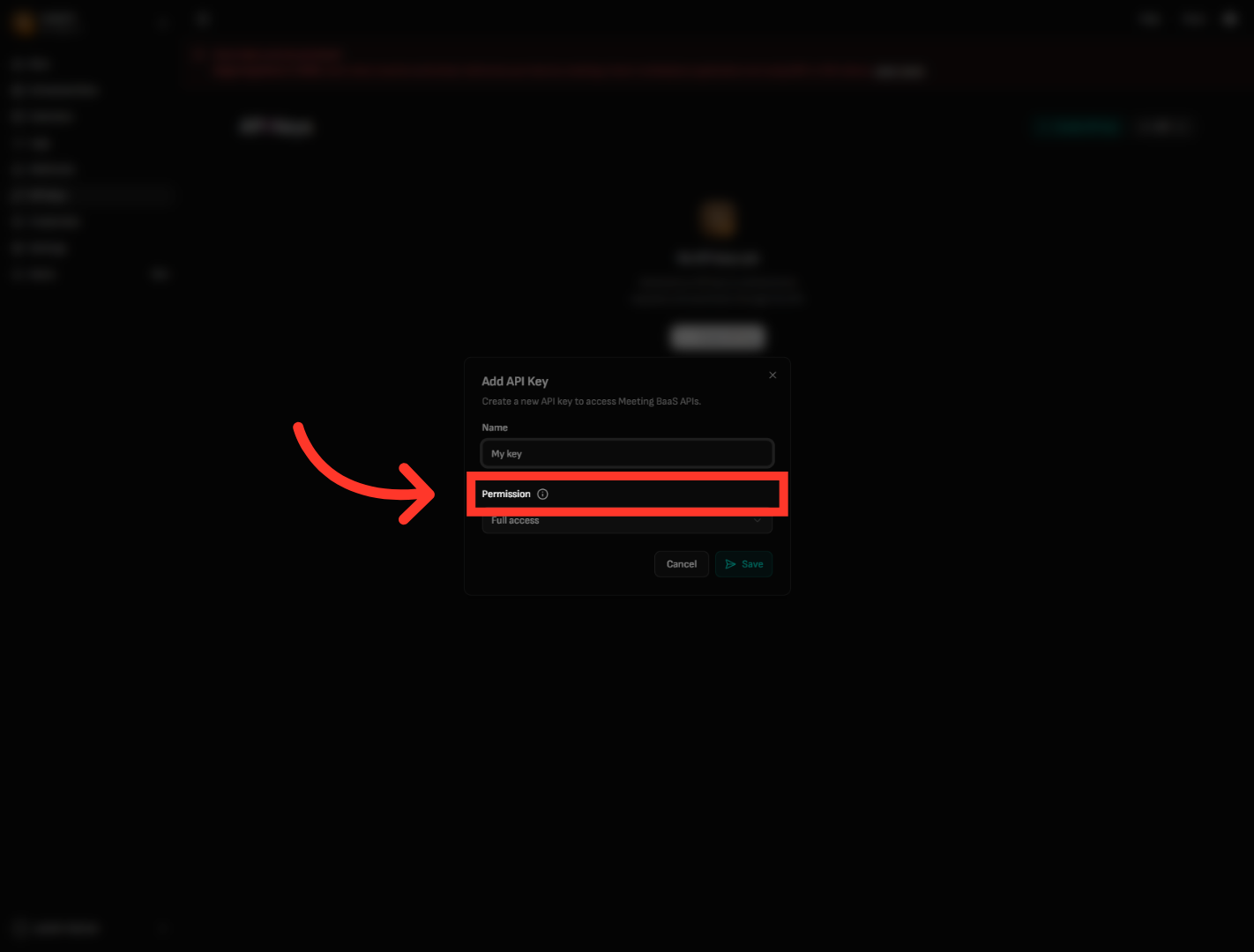 Open Permission Settings