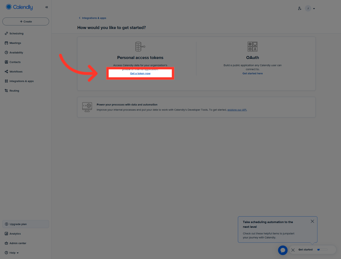 Initiate Token Generation