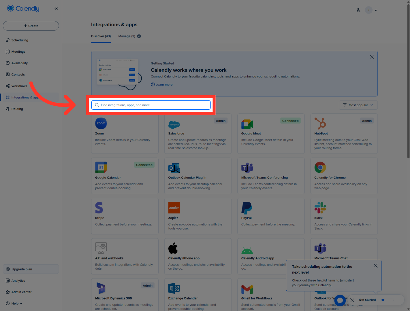 Open Integrations Search