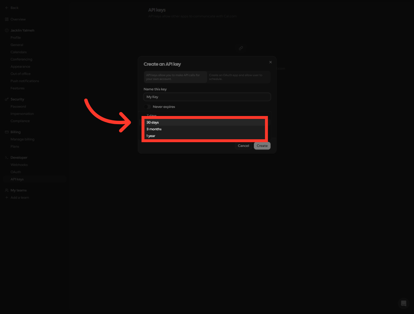 Select 30-Day Expiration