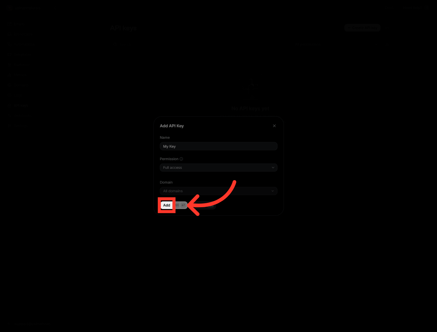 Add Access Permissions