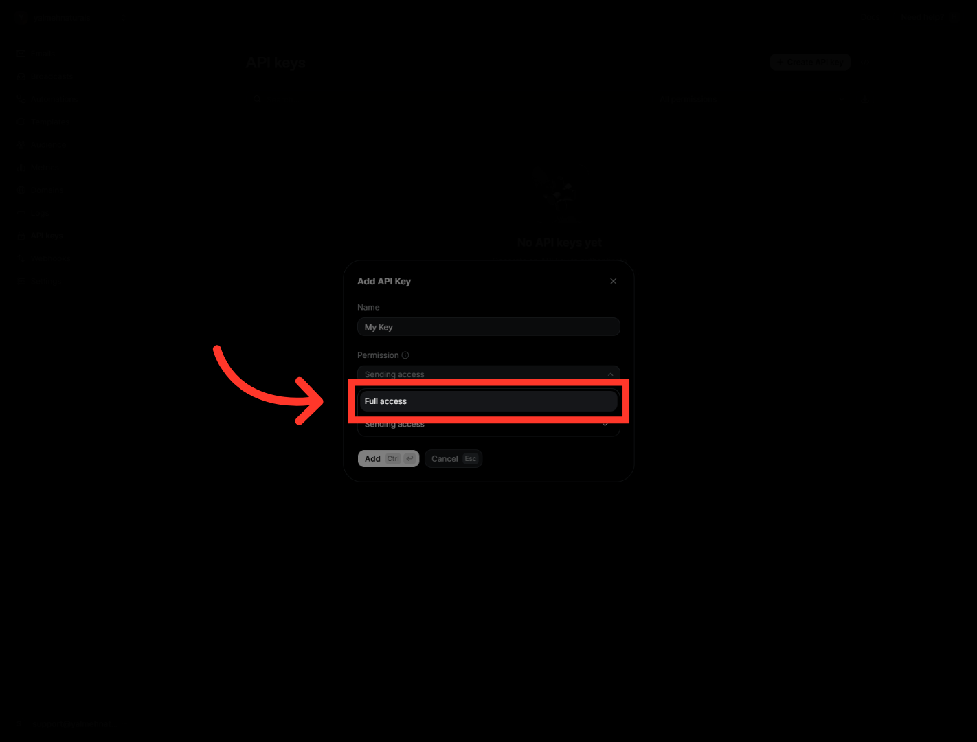 Grant Full Access