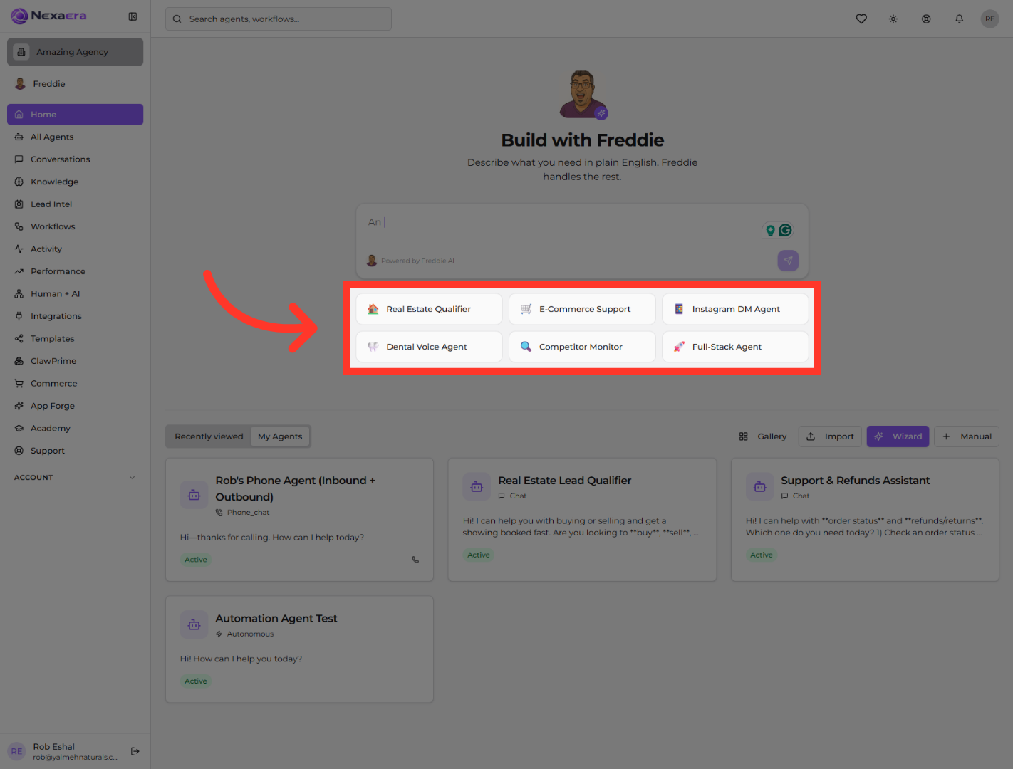 Select Agent Use Case Template