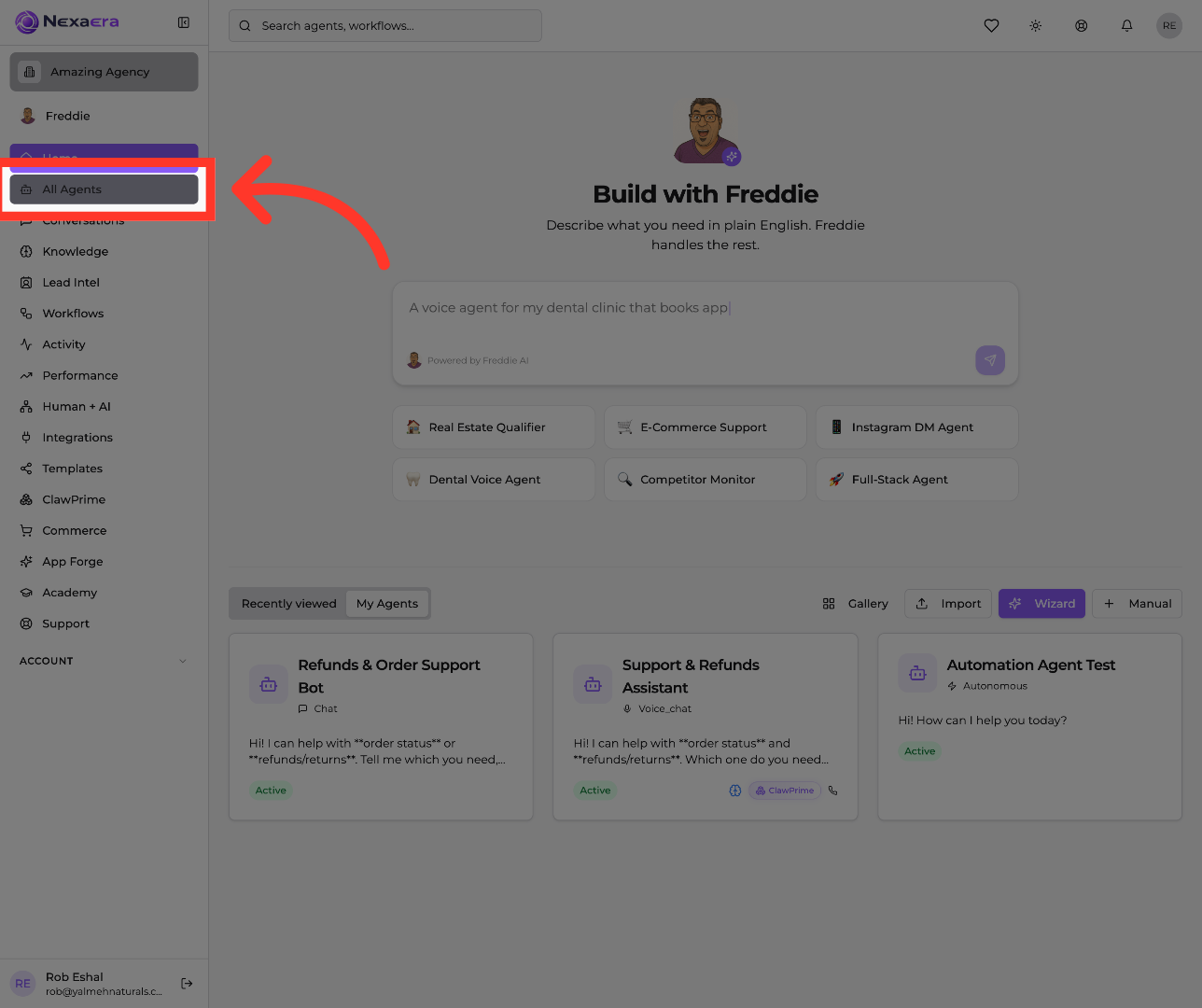 Access All Agents List