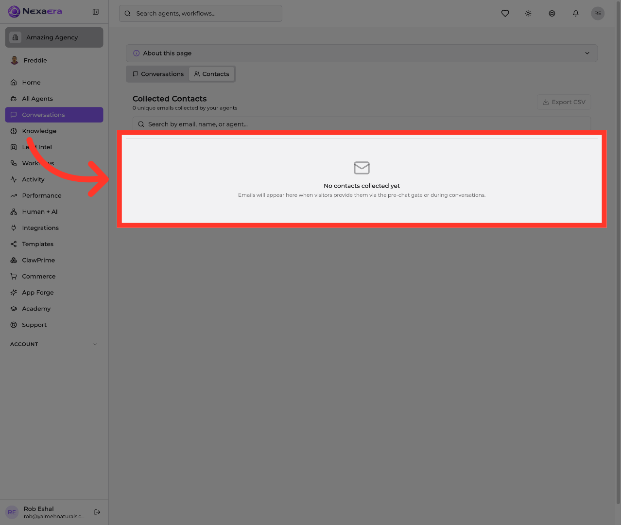 View Contact Collection Status