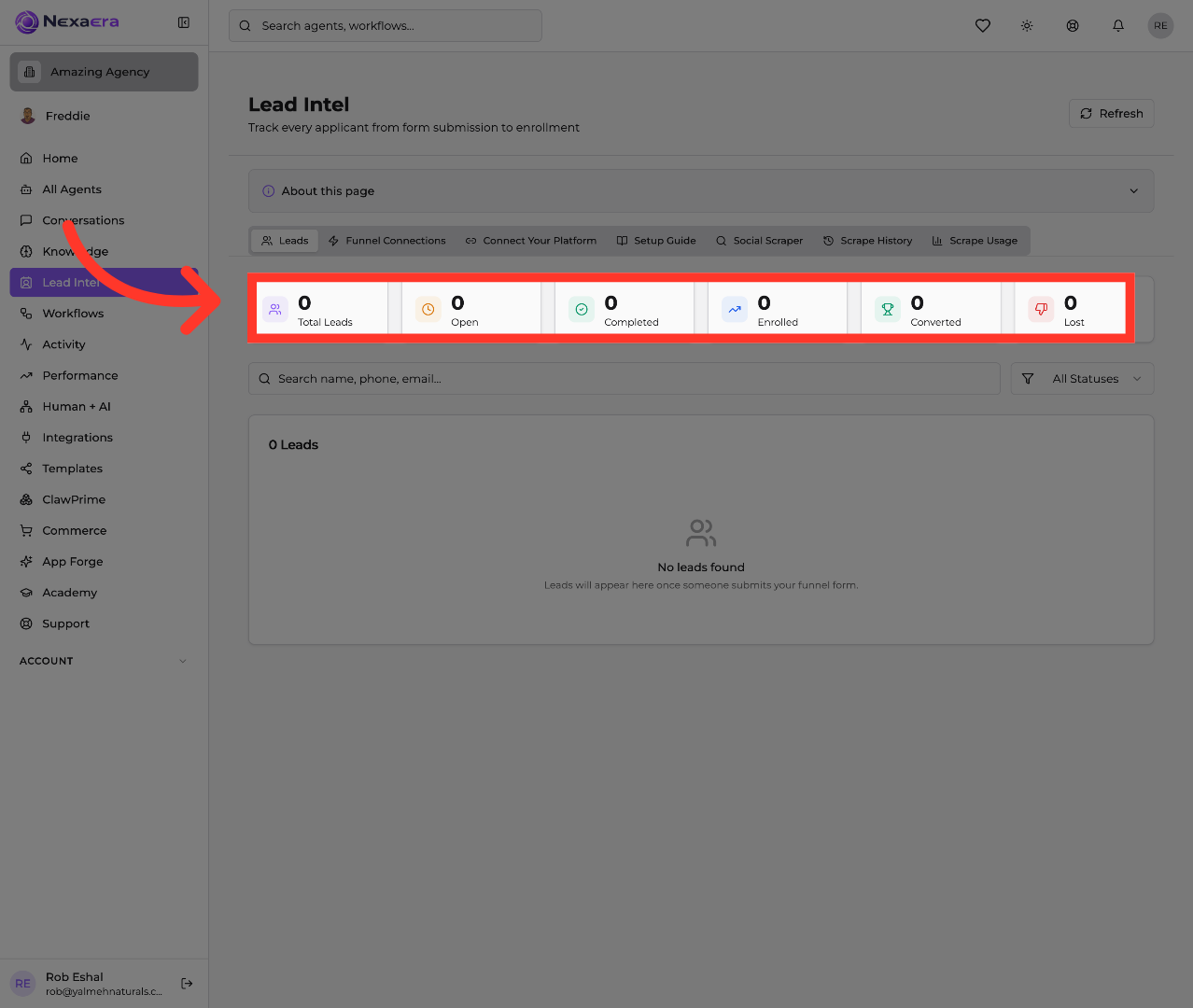 View Total Leads