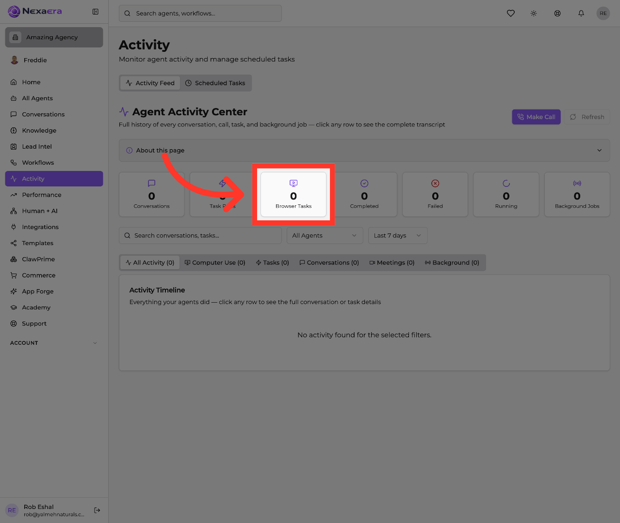 Select Browser Tasks