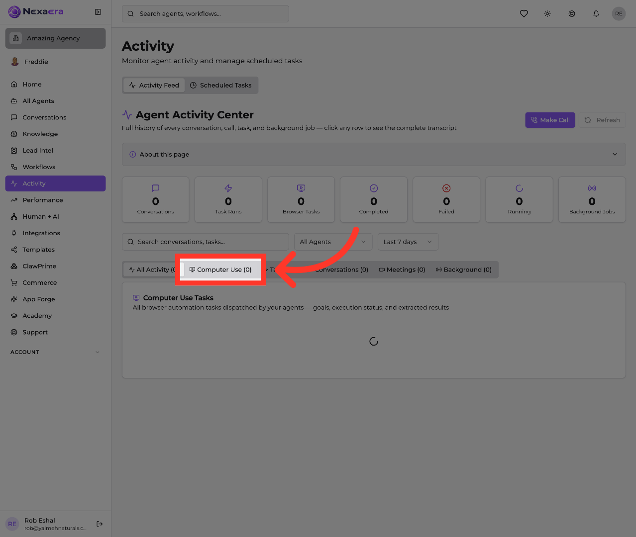 Open Computer Use Section