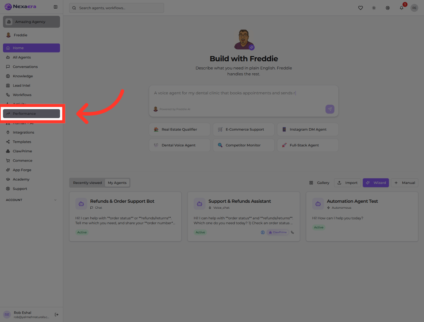 Access Performance Section