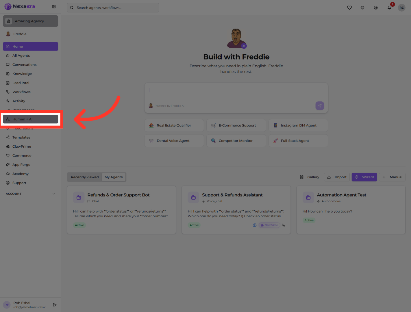 Access Human + AI Section