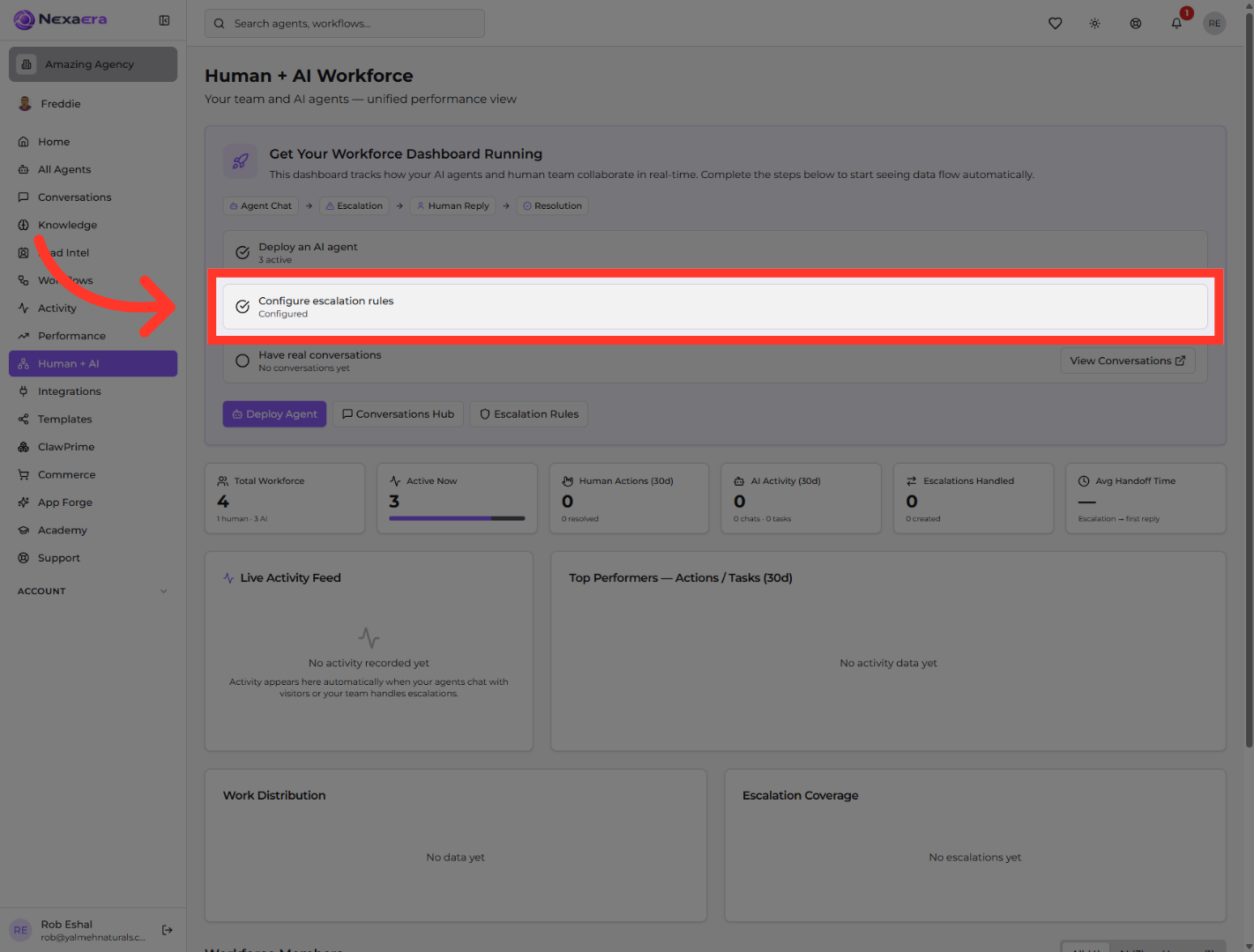Configure Escalation Rules