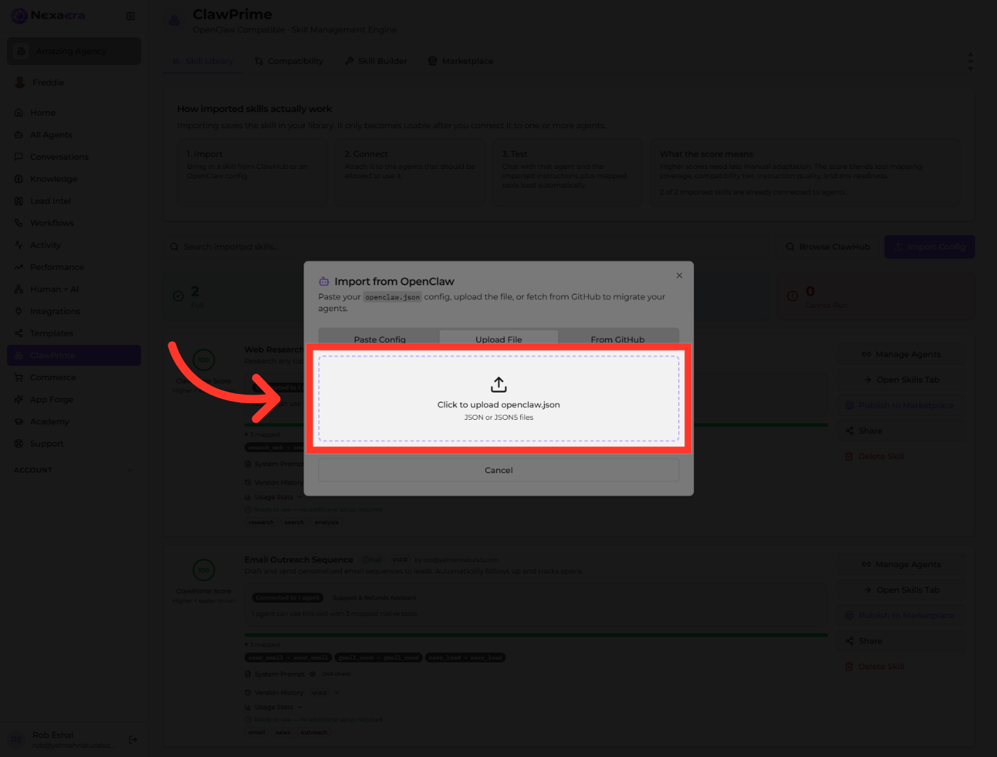 Select JSON File