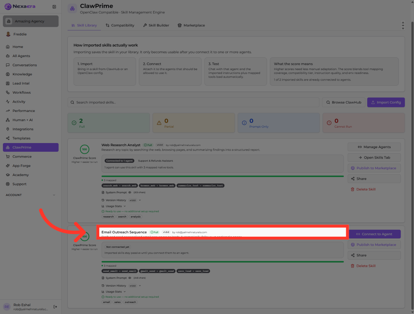 Select Email Outreach Skill