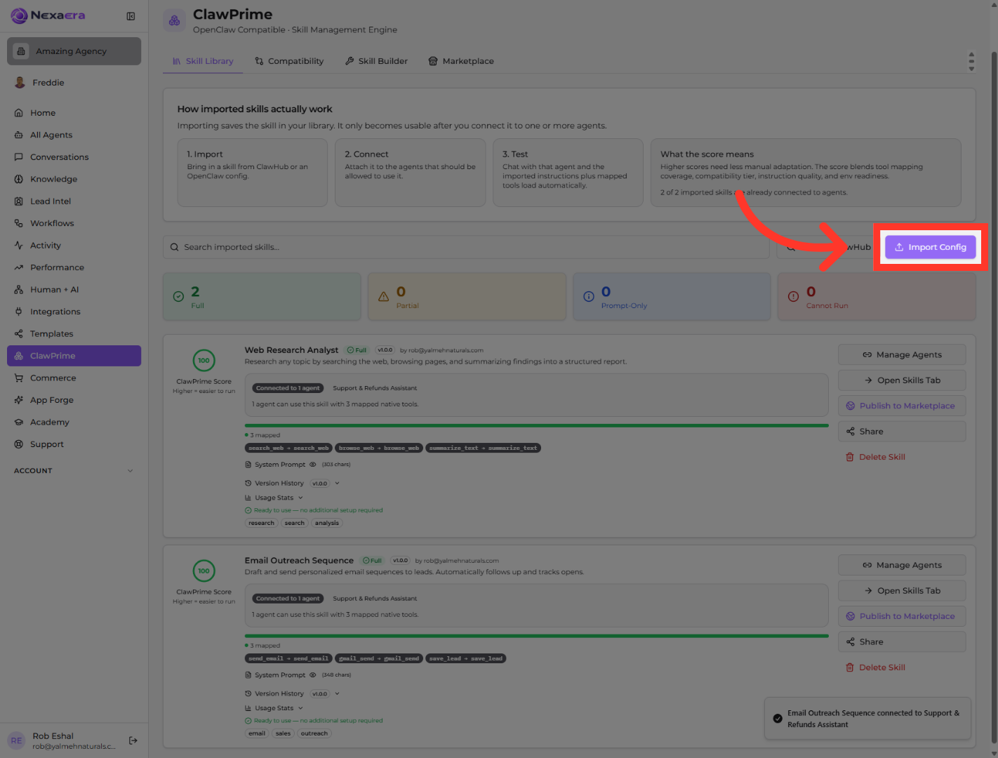 Import Configuration File