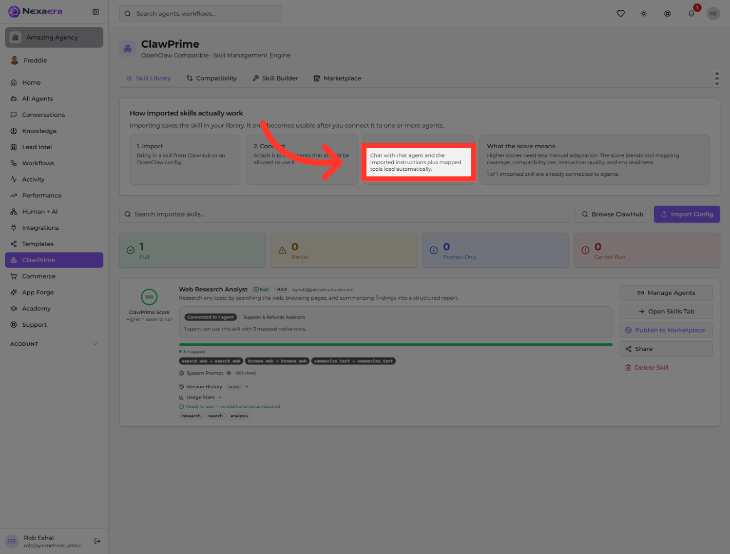 Load Imported Instructions