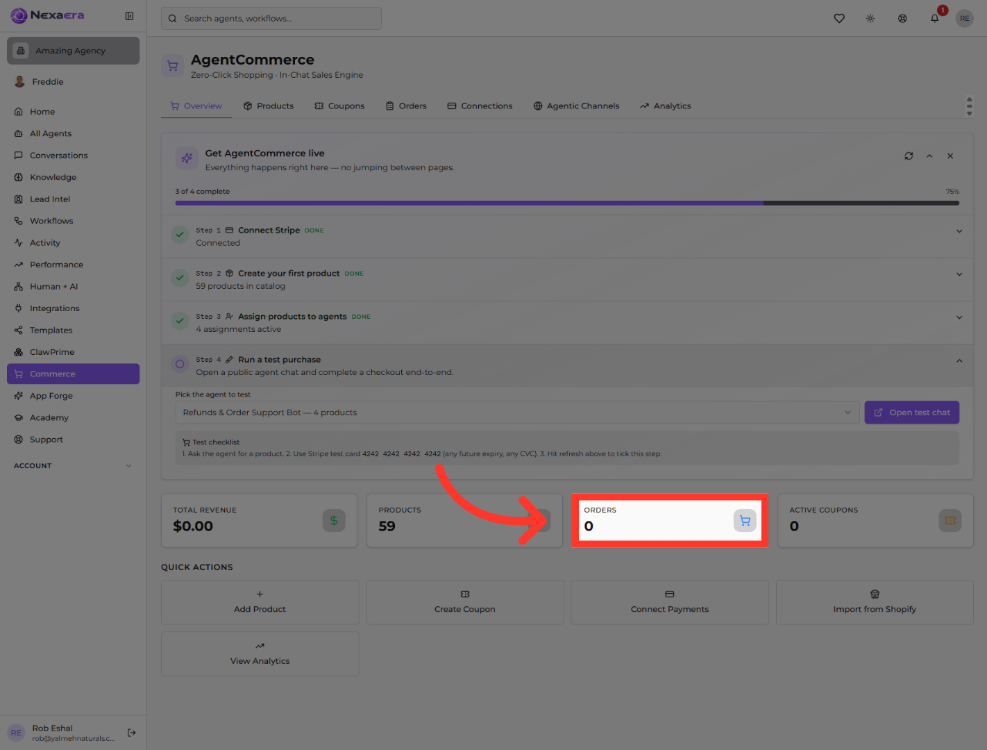 View Orders Summary