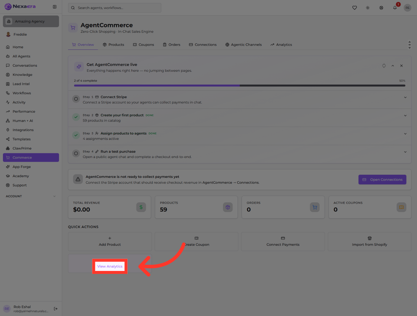 View Commerce Analytics