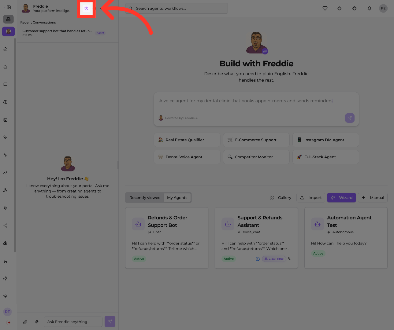 Open First Dashboard Link