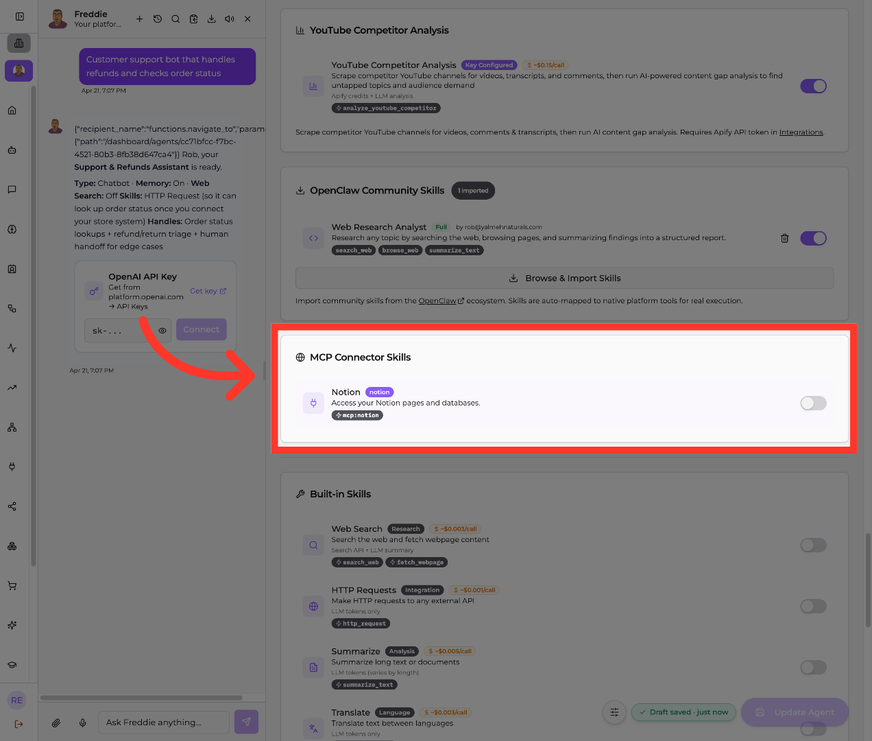 Enable Second Custom Skill Option