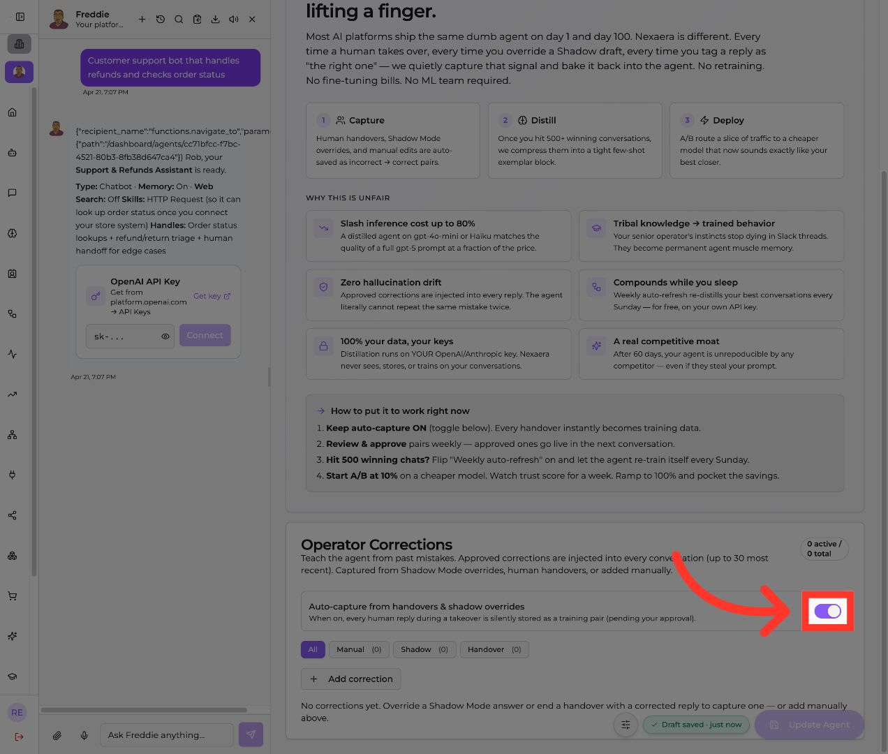 Enable Feature Option One