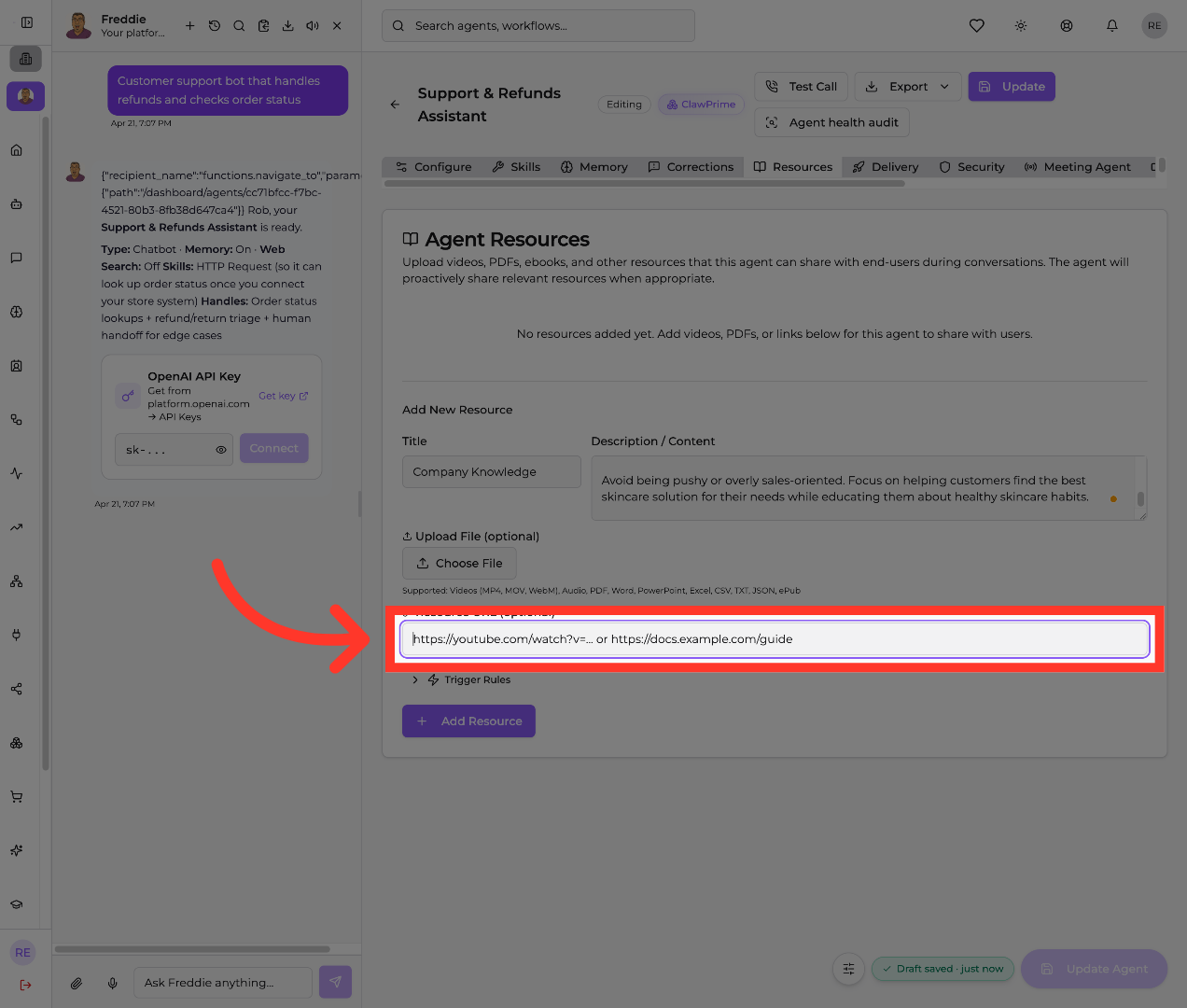 Add External Resource Link