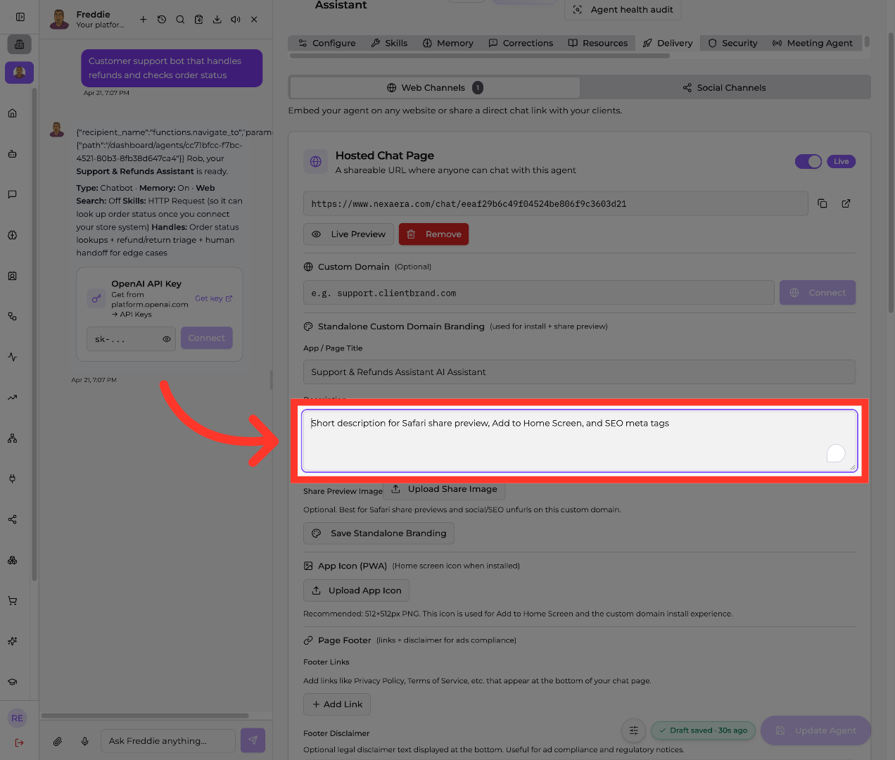 Edit SEO Meta Description