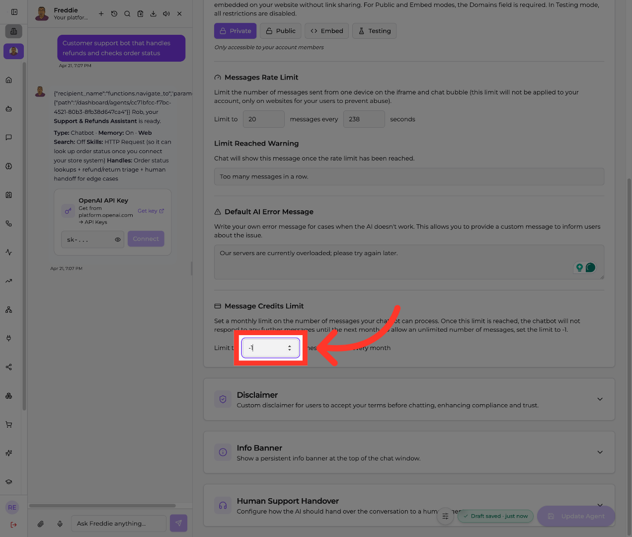 Set Negative Value Option