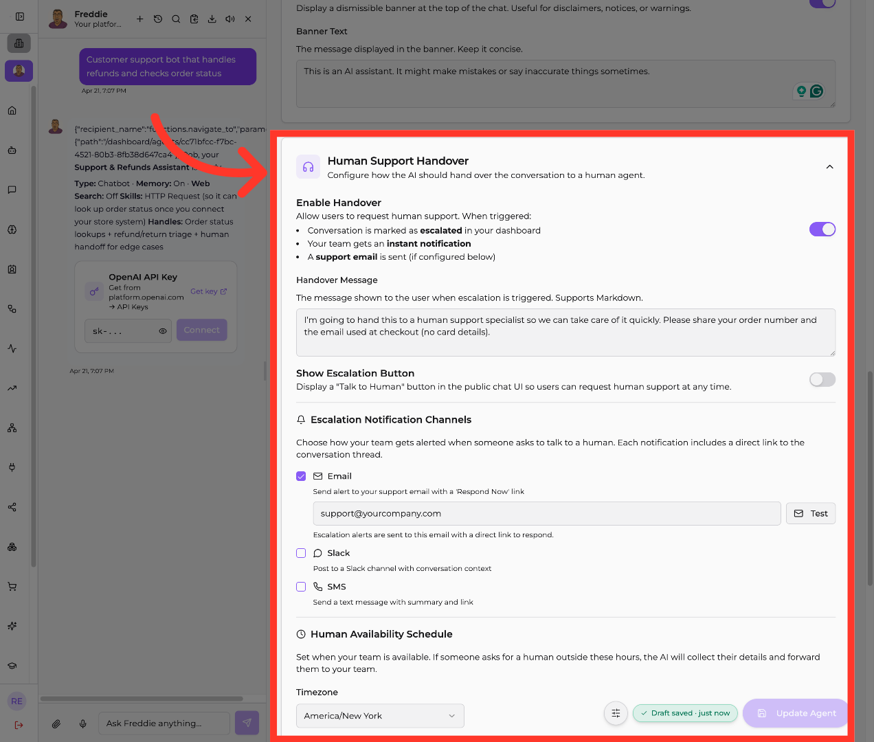 Turn On AI Feature