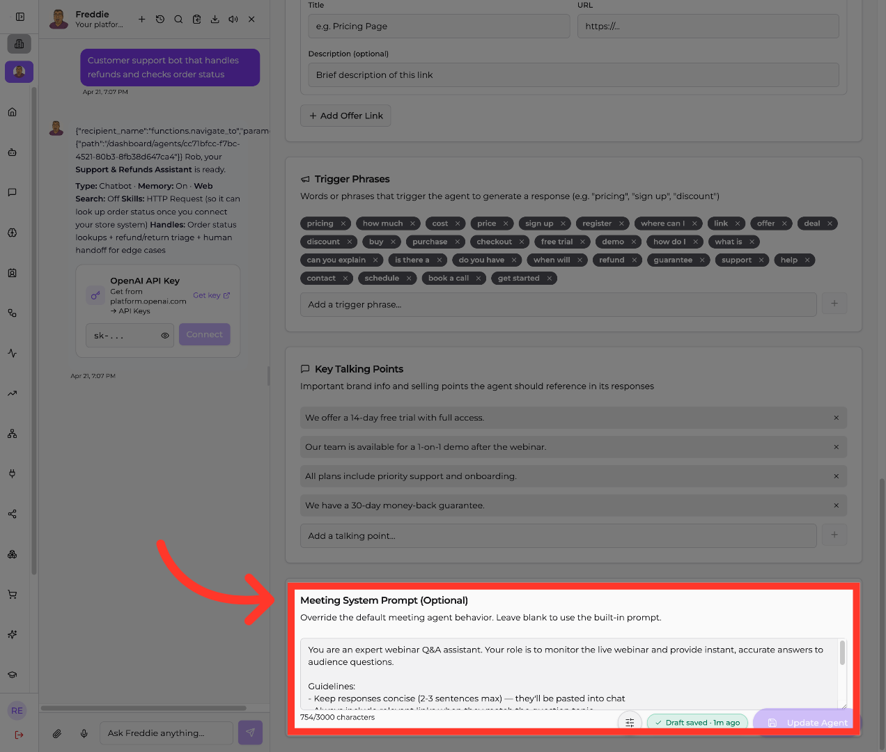 Override Default Behavior