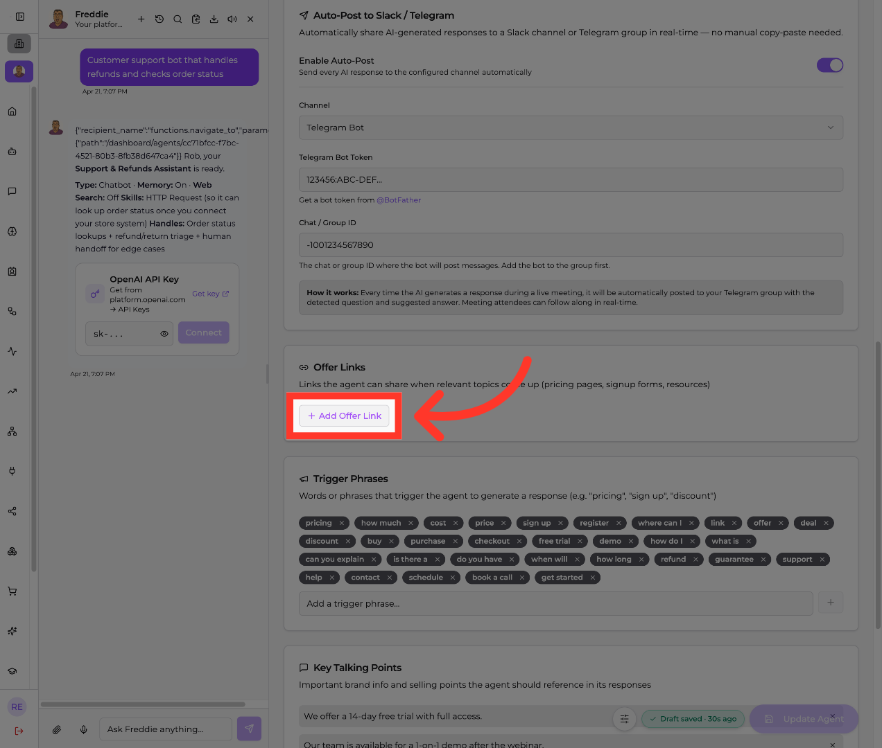 Add Another Offer Link