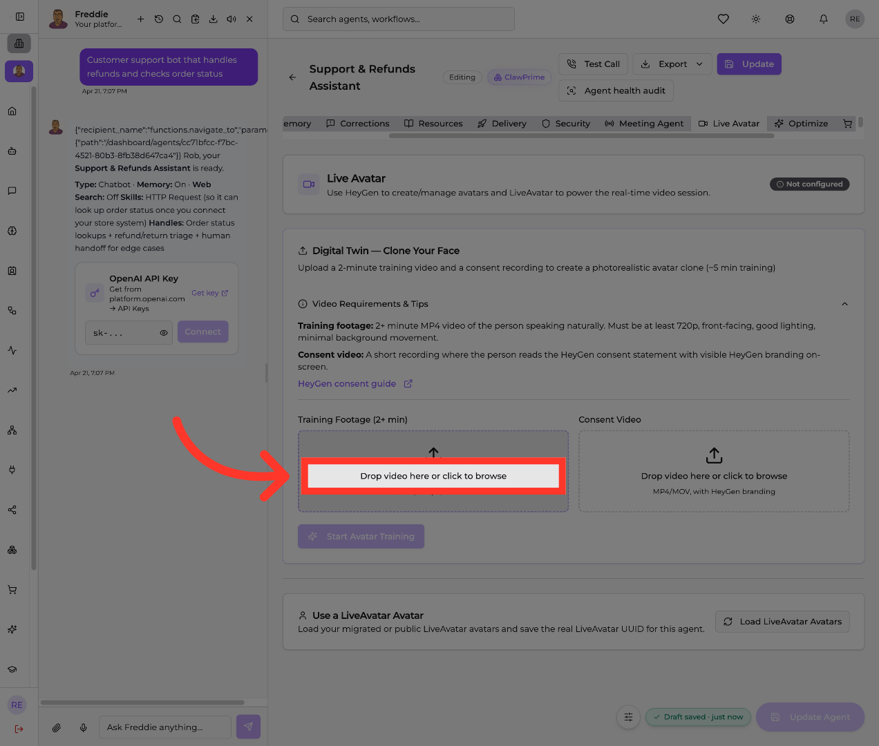 Upload Training Video File