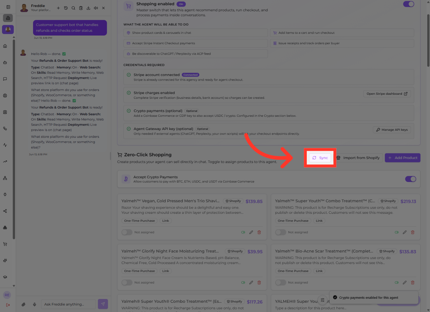 Synchronize Agent Settings