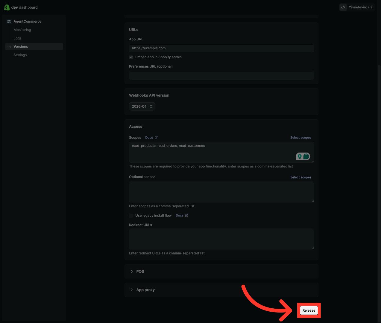 Release App Version