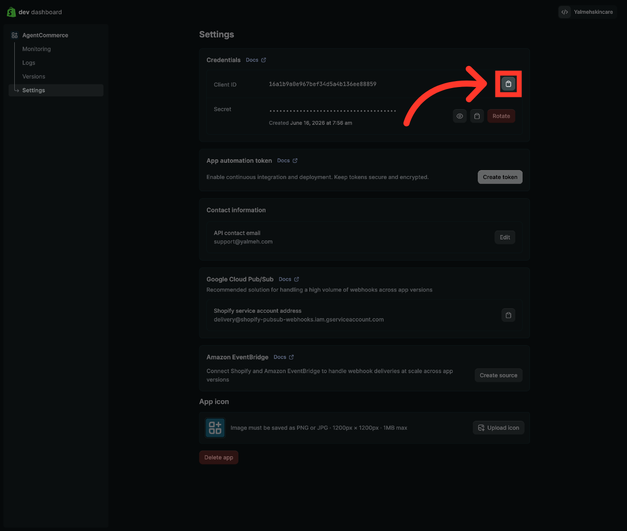 Access Settings Details