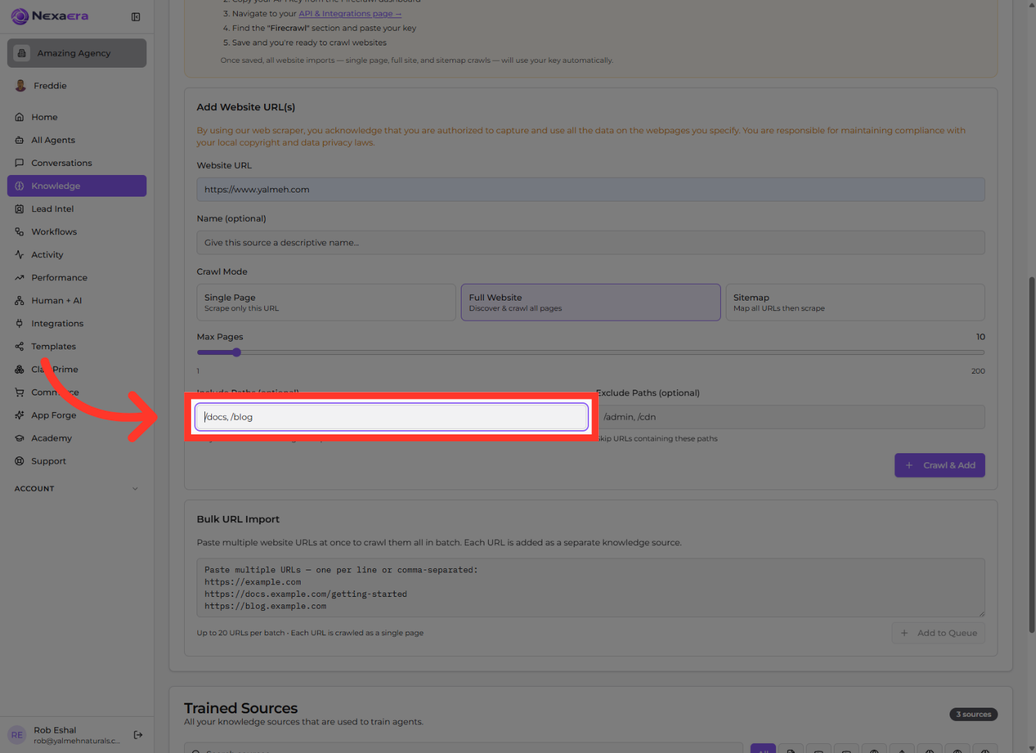 Exclude Specific Paths