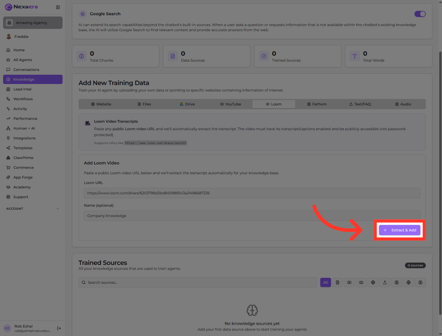 Extract and Add Content