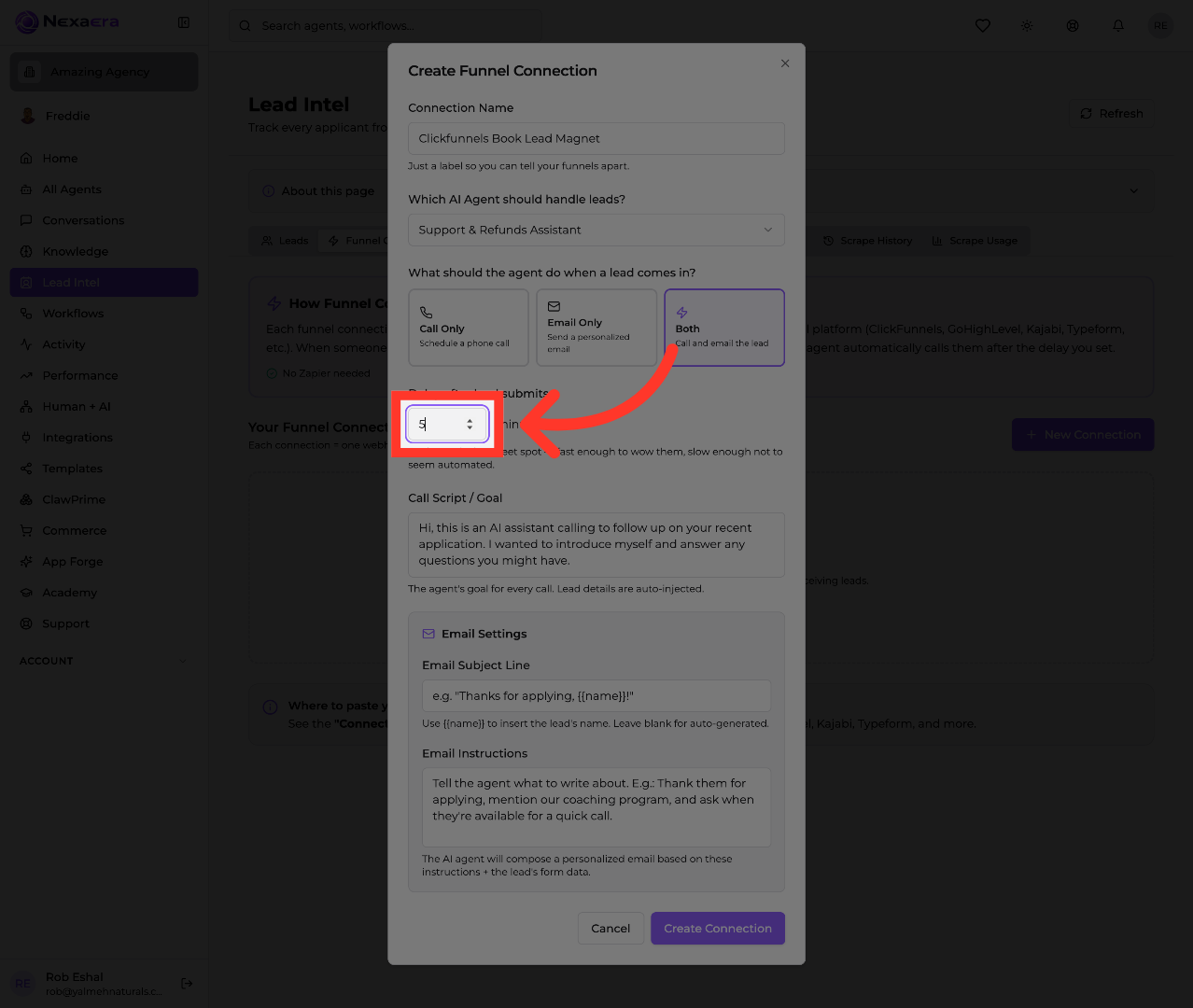 Configure Lead Submission Delay