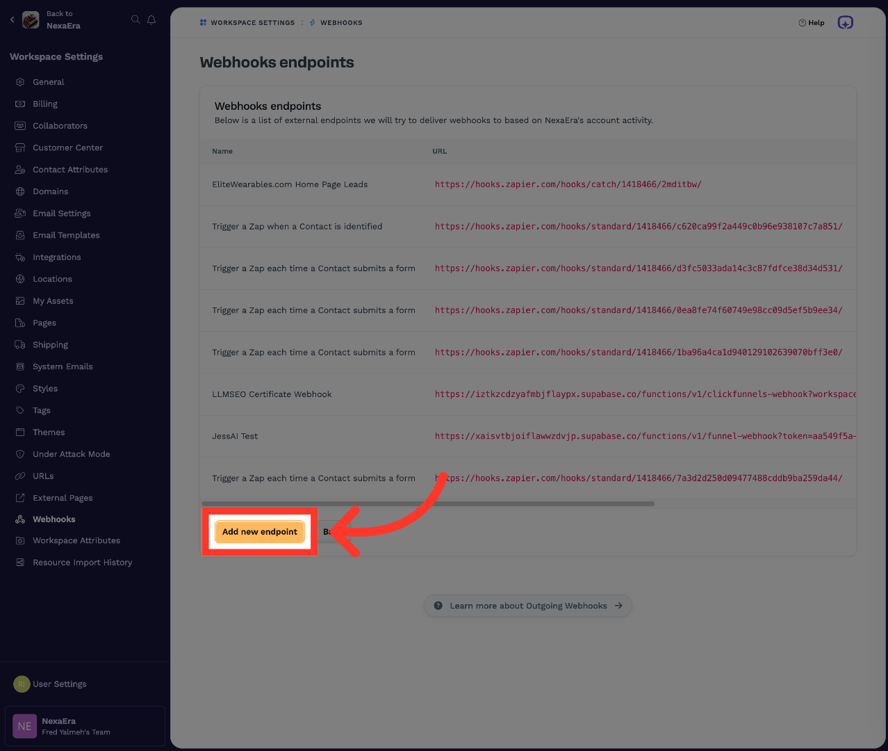Add New Endpoint