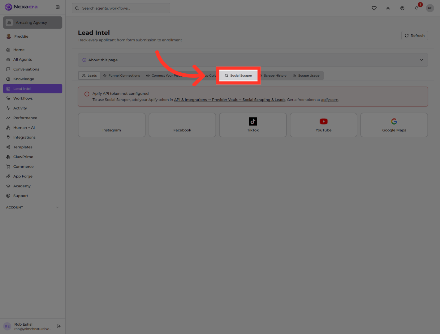Open Social Scraper Tool