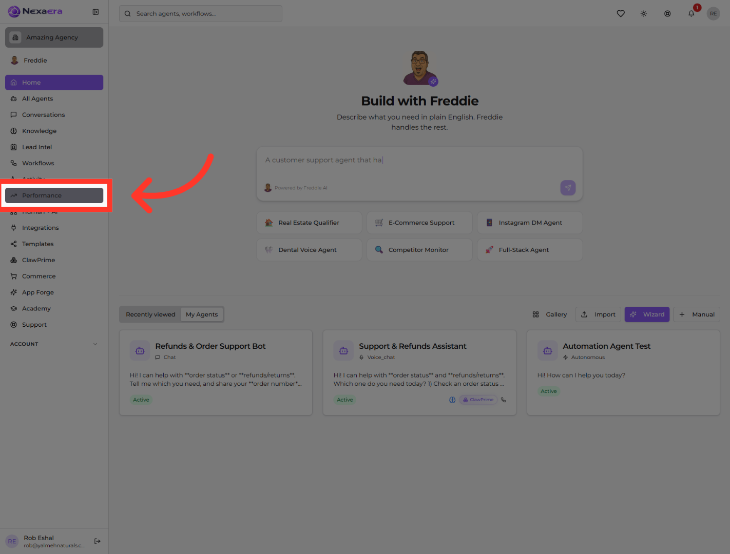 Access Performance Section