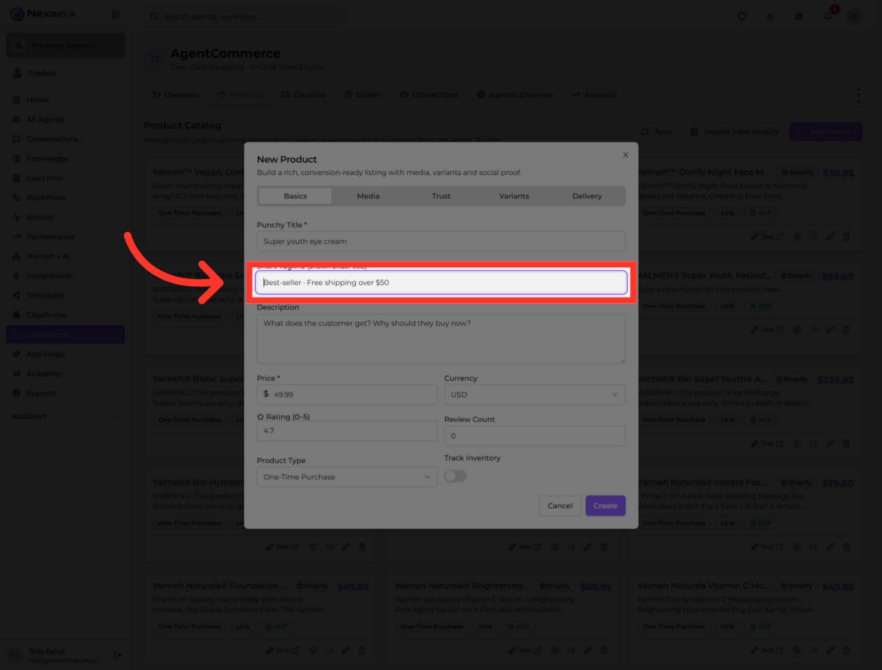 Choose Product Tags