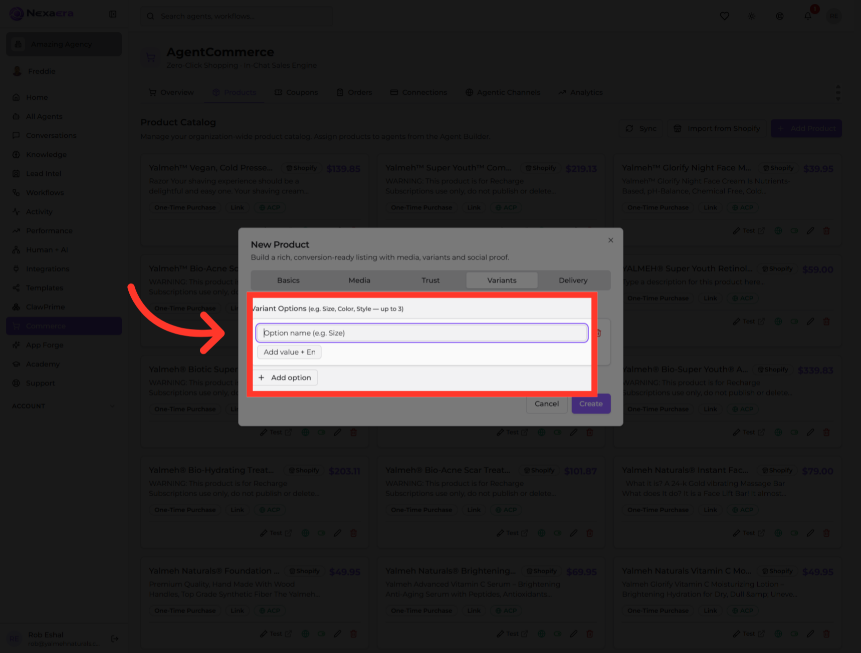 Configure Product Variations