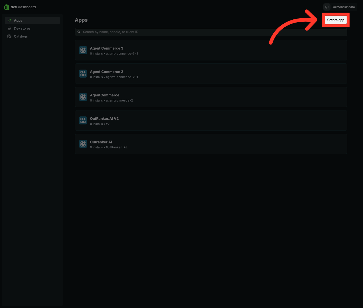 Create New App