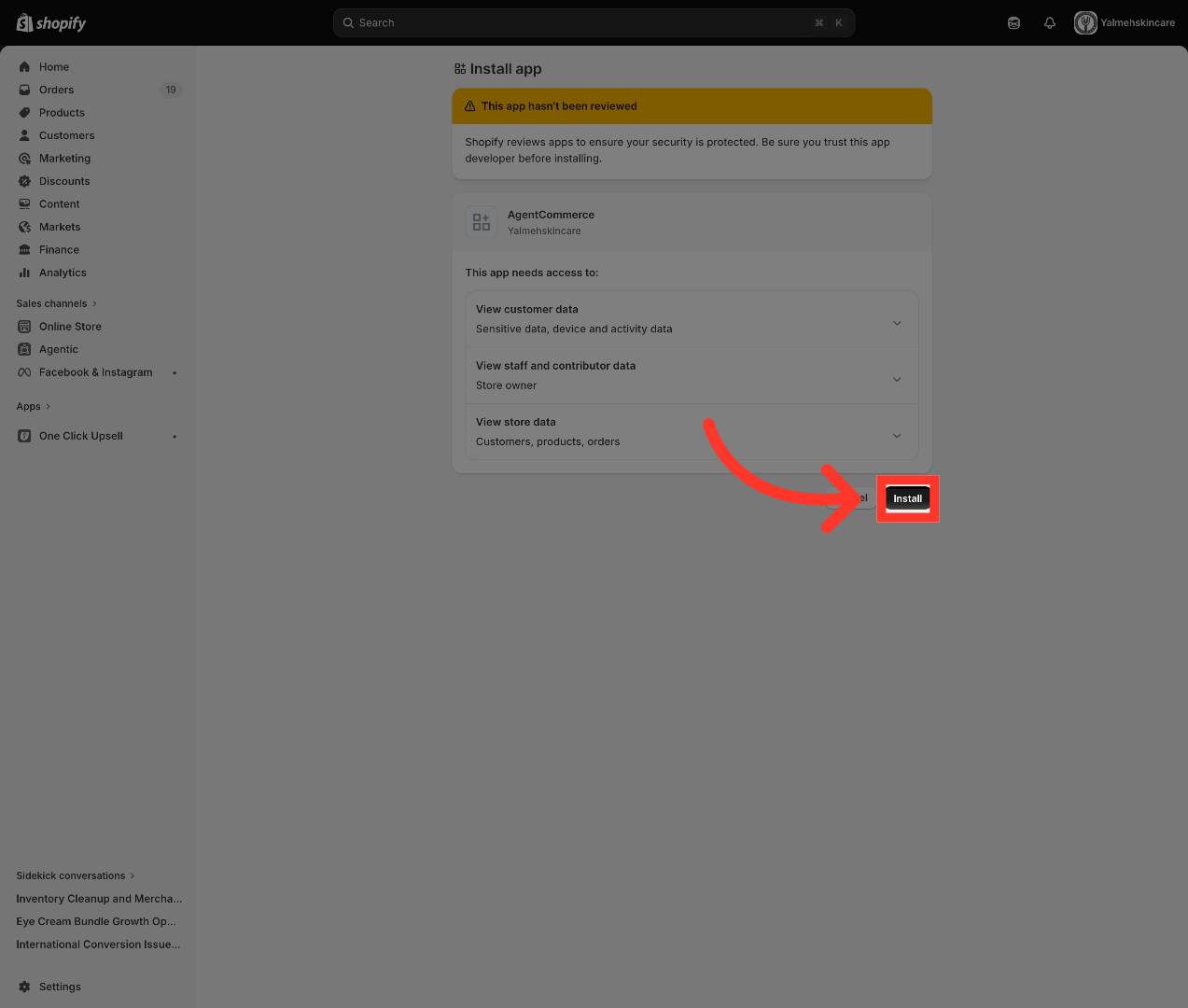Confirm App Installation